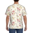 thumbnail image 2 of Naloa Floral Men's T-Shirt Sport T-shirt Men's Basic Tee Casual Men's Shirt, Round Neck, Short Sleeves - XX-Large, 2 of 5