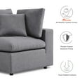 thumbnail image 3 of Modular Lounge Sectional Deep Sofa Set, Sunbrella, Grey Gray, Fabric, Modern Contemporary, Outdoor Patio Balcony Cafe Bistro Garden Furniture Hotel Hospitality, 3 of 10