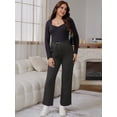 thumbnail image 5 of DARING DIVA Women's Maternity Elastic Waist Drawstring Over Belly Pants S Black, 5 of 8