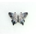 thumbnail image 2 of Faship Gorgeous Black Rhinestone Crystal Enamel Butterfly Pin Brooch, 2 of 5