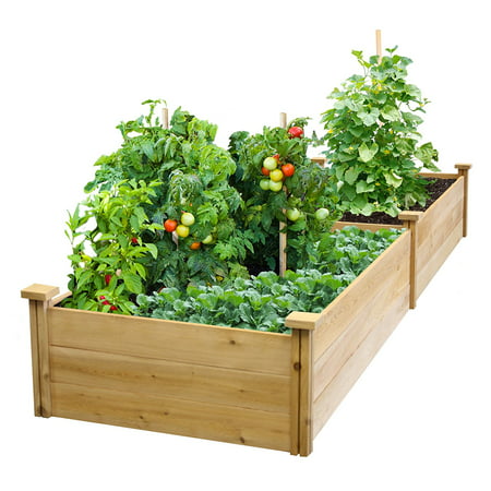 Best Choice Products Wooden Raised Garden Bed- (Best Wood For Raised Beds)