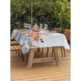 thumbnail image 3 of Outdoor Tablecloths with Umbrella Hole & Zipper, Orange Blue Starfish Coastal 54x80 Inch Tablecloth Rectangle, Summer Beach Eucalyptus Waterproof Table Cloth, Patio/Pool/Picnic Table Covers, 3 of 8