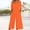Orange, variant on LEBONYARD Stretch Skinny Jeans Women Comfort Denim,Women Summer Floral Print Casual Short Sleeved V-neck Back Zipper Side Pocket Jumpsuit Pants Watermelon Red S