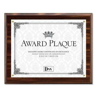 - Award Plaque, Wood/Acrylic Frame, Up to 8 1/2 x 11, Walnut