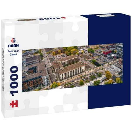Aerial View of the Twin Cities Suburb of Hopkins, Minnesota 1000pc Panoramic Puzzle