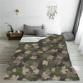thumbnail image 5 of Honeii Camouflage maple Print Fleece Blanket - Throw Blanket for Bed, Sofa, Couch, Camping, and Travel , Microplush Ultra Soft Warm Blanket-80"x60", 5 of 7