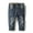 Blue-2092, variant on KIDSCOOL SPACE Baby Girl Boy Elastic Band Inside Ripped Denim Pants,6-12 Months