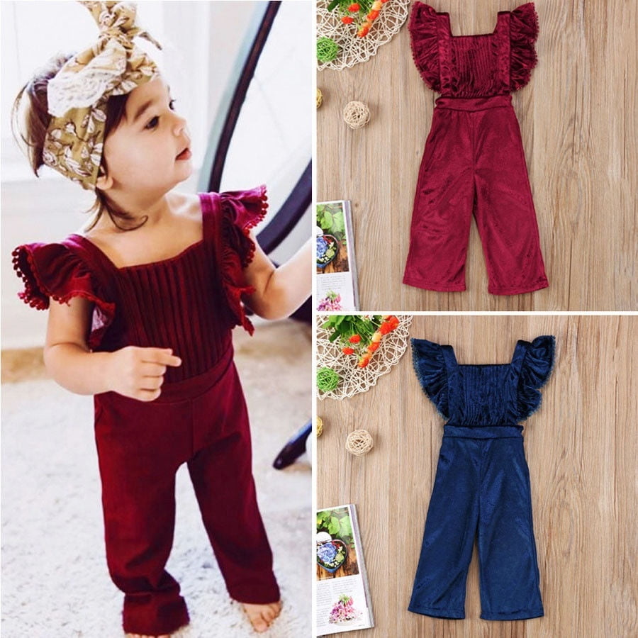 baby girl red jumpsuit