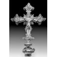 thumbnail image 2 of Jaynes Gallery 13x18 White Modern Wood Framed Museum Art Print Titled - Montenegro-Kotor Abstract of decorated orthodox Christian cross, 2 of 4
