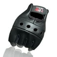thumbnail image 5 of Driving Gloves Cowhide Leather Fingerless Motorcycle Driver, Cycling, Weight Lifting Open Knuckle Gloves Black-3XL, 5 of 5