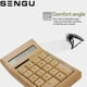 thumbnail image 4 of Bamboo Wooden Solar Calculators Standard Function Desktop Calculator With 12-digit Large Display, 4 of 5