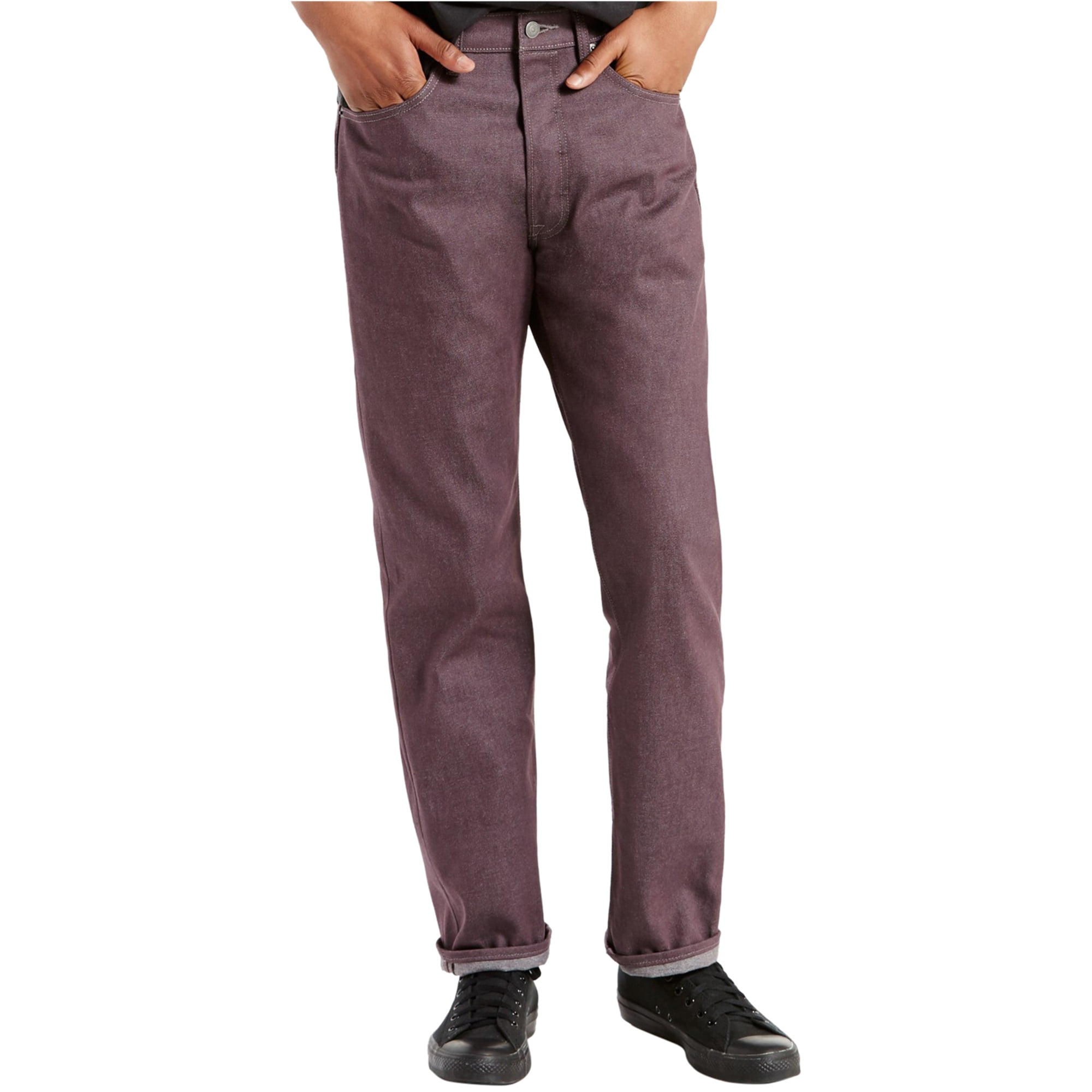 Levi's Mens 501 Regular Fit Jeans, Purple, 36W x 30L 