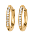 thumbnail image 2 of Aretes Mujer 2 en 1 tipo Arracadas de Corazón,  LuckyLy  Acero Inoxidable Baño Oro Rosa 14k, Oro 14k o Plata y Zirconia Cúbica – Joyería para Mujer, Regalos para Mujer San Valentín y Navidad, dorado, 2 of 6