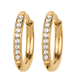 thumbnail image 2 of Aretes Mujer 2 en 1 tipo Arracadas de Corazón,  LuckyLy  Acero Inoxidable Baño Oro Rosa 14k, Oro 14k o Plata y Zirconia Cúbica – Joyería para Mujer, Regalos para Mujer San Valentín y Navidad, dorado, 2 of 6
