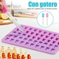 thumbnail image 3 of Juego de 4 Moldes para Gomitas, Moldes de Gomitas de Silicona, con 2 Cuentagotas, Incluye Cuatro Moldes, Dinosaurio, Corazón, Donut y Osito, para Caramelos Blandos, Gelatinas y Chocolate, 3 of 4