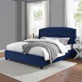 thumbnail image 4 of Harper King Upholstered Bed -  Royal Blue, 4 of 7