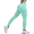 thumbnail image 1 of Mallas sexis de cintura alta para mujer, mallas de entrenamiento de gimnasio para mujer, mallas de realce a la moda sin costuras, pantalones de entrenamiento transpirables Tan Jianjun unisex, 1 of 2