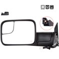 thumbnail image 4 of SCITOO Towing Mirror Tow Mirror Black Truck Mirror fit for 1998-2001 for Dodge for Ram 1500 1998-2002 for Dodge for Ram 2500 for Ram 3500 with PC LH Power Adjusted Heated No Turn Signal Light, 4 of 6