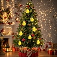 thumbnail image 6 of Kbndieu Clear Christmas Balls Ornaments Gifts, Yellow Glowing Christmas Tree Decorations Shatterproof Hanging Bulbs Ornaments for Wedding Christmas, 6 of 6