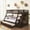 Espresso, variant on FOA Ollenta 2pc Espresso Wood 4-Drawer Twin over Full Bunk Bed with Trundle Set