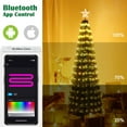 thumbnail image 4 of 6 Ft Christmas Tree Decoration Light RGB LED String Lamp Bluetooth APP Control and Remote Control, 4 of 9