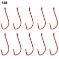 thumbnail image 5 of Fishing Kits 10 Pcs/bag Hooks 11#/12#/13#/14# Red Red Fishhooks Barbed Hook Fishing Hooks High Quality 2023 New, 5 of 6
