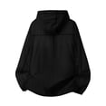 thumbnail image 3 of GrmtClth Rash Guard for Men Zip Up Long Sleeve Uv Sun Protection Shirts Full Zip Lightweight Hiking Fishing Athletic Jackets Running Outerwear with Pockets Black XL, 3 of 5