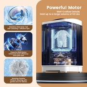 Bangson 1.08cu.ft Portable Washing Machine, Full-Automatic Compact Washer with 8 Programs & Drain Pump for Apartment, Dorm, Home