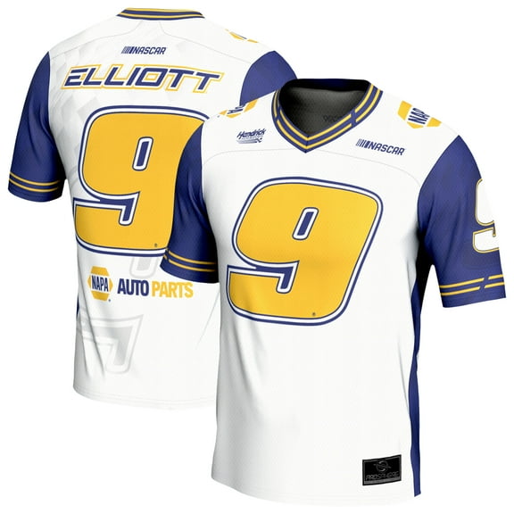Youth ProSphere  White Chase Elliott Football Fashion Jersey