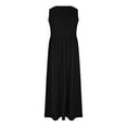 thumbnail image 4 of Erwazi Women's Casual Summer Dress V Neck Sleeveless Midi Tank Dress Loose Nightgown Flowy Sundresses with Pockets, 4 of 5