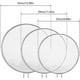 thumbnail image 5 of 3-piece splash guard, pan splatter screen, kitchen frying pan splash guard 33 cm 29 cm 25 cm, 5 of 5