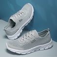 thumbnail image 6 of Gvdentm Men's Mesh Fabric Fashion Sneakers Casual Lightweight Breathable Versatile Walking Shoes Grey,8.5, 6 of 8