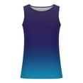 thumbnail image 4 of ZCFZJW Men's Ombre Workout Tank Tops Casual Tie Dye Gradient Print Summer Sleeveless Gym Shirts Bodybuilding Fitness Muscle Tee Shirts Multicolor#12 XL, 4 of 4
