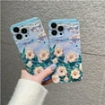 thumbnail image 4 of Compatible with iPhone 13 Pro Max Bling Oil Painting Flowers Diamond Case Sparkly Shiny Glitter Floral Art Crystal Rhinestone Protective Shockproof Cover for Women Girls, 4 of 7