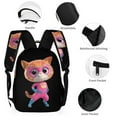 thumbnail image 3 of Super Kitties 3 Piece Backpack Set School Bag Combination Travel Daypack Set, 3 of 8