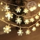 thumbnail image 3 of Luz LED blanca con copos de nieve para decoración del hogar, adorno para árbol de Navidad, regalos de Feliz Año Nuevo, 2022, 3 of 4