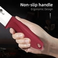 thumbnail image 3 of Ceramic Knife Set Kitchen Chefs Red Cutting Knife Kit Fruit Paring Knife with Covers Utility Knife Cooking Cutter for Cutting Meat Vegetable Fish, 3 of 8