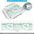 thumbnail image 5 of CRE8TIVE 24"x118" Green Marble Wallpaper Peel and Stick Countertop Contact Paper Waterproof Self Adhesive Glossy Marble Paper Removable Green Decorative Vinyl Roll for Kitchen Cabinets Liners Bathroom, 5 of 8