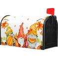 thumbnail image 3 of Fall Harvest Mailbox Cover Magnetic Large Size 25.5"x21" Autumn Thanksgiving Pumpkin Maple Leaves Mailbox Covers Fall Gnome Mailbox Wraps Post Letter Box Cover for Home Garden Yard Outdoor Decoration, 3 of 5