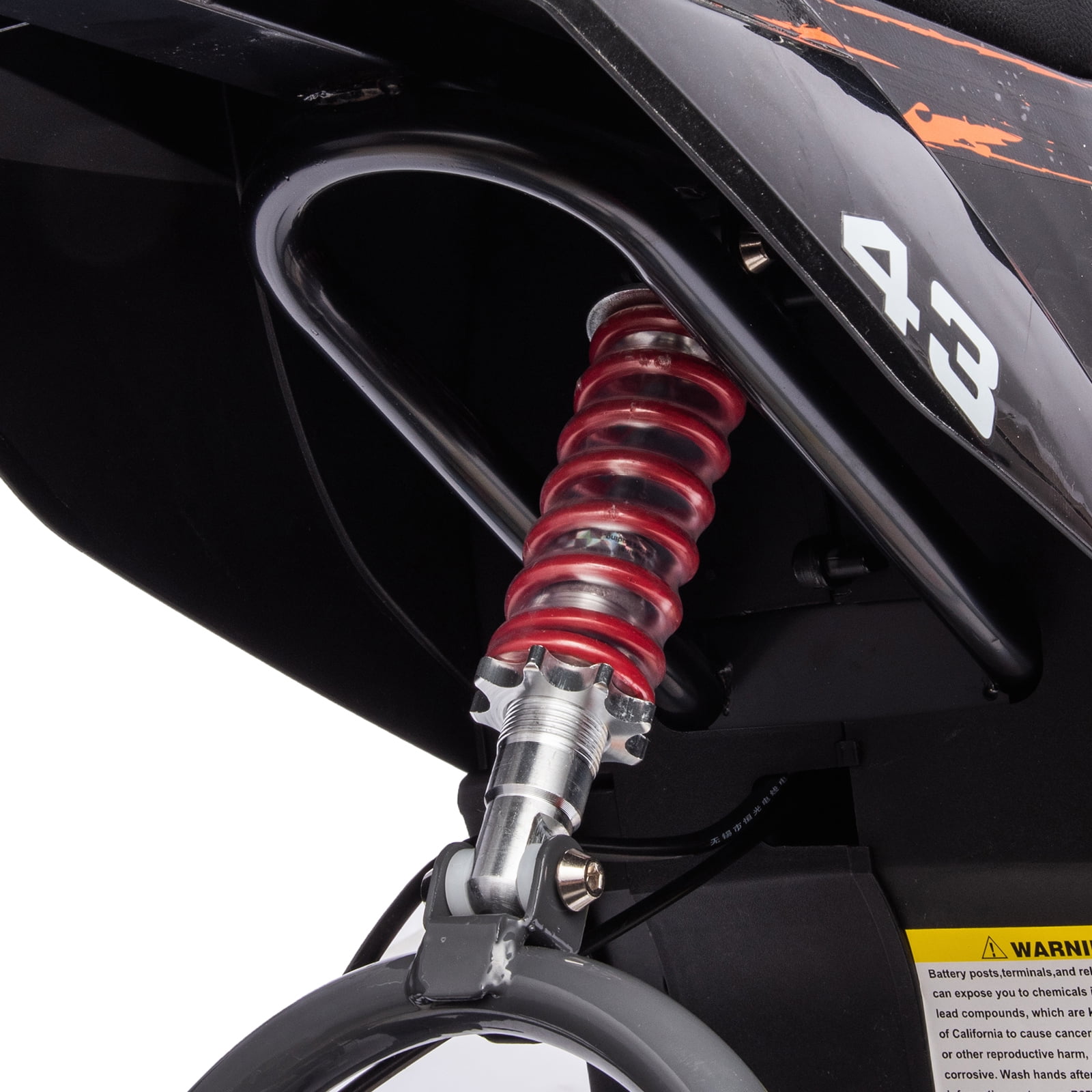 36V Electric Dirt Bike, Kids Ride on Motorcycle with LED Headlight, Leather Seat, Disc Brake