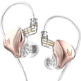 thumbnail image 1 of Auriculares KZ ZEX 1 electrostáticos + 1 intraurales dinámicos en oro rosa, 1 of 9