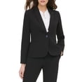 thumbnail image 1 of Chaqueta de negocios para mujer, modelo Tommy Hilfiger, modelo Blazer, talla 6, color negro, 1 of 2