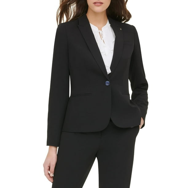 Chaqueta de negocios para mujer, modelo Tommy Hilfiger, modelo Blazer, talla 6, color negro