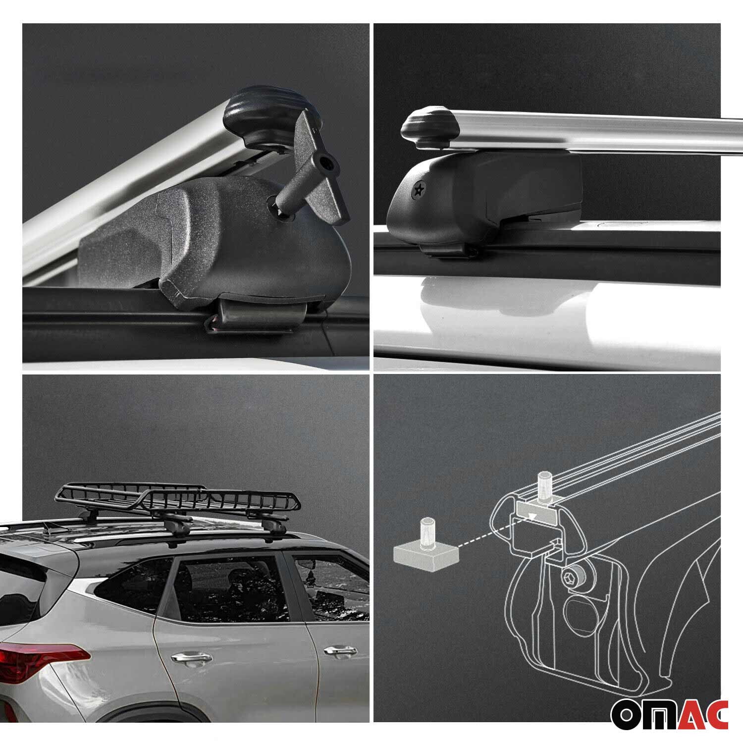 2020-2026 Buick Encore GX Roof Rack Cross Bars Silver