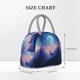 thumbnail image 2 of Balery Night Sky Elk Bolsa de Almuerzo para Mujeres, Caja de Almuerzo, Bolsa de Almuerzo Pequeña Impermeable, Tote de Almuerzo Reutilizable con Gran Capacidad, 2 of 6