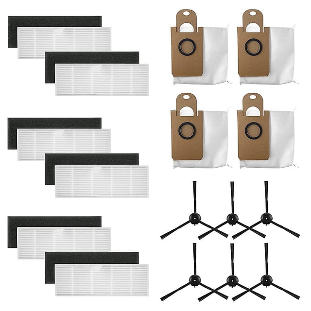 Filters Side Brushes Dust Bag For Proscenic M7pro, M7 Max, M8pro