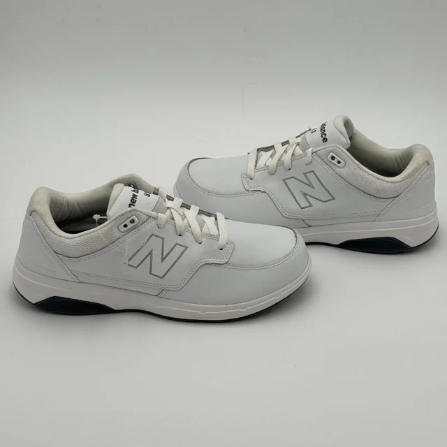 NWOB New Balance 813 Wide Walking Shoes Mens White Lace Up Sneakers Size 8.5 4E