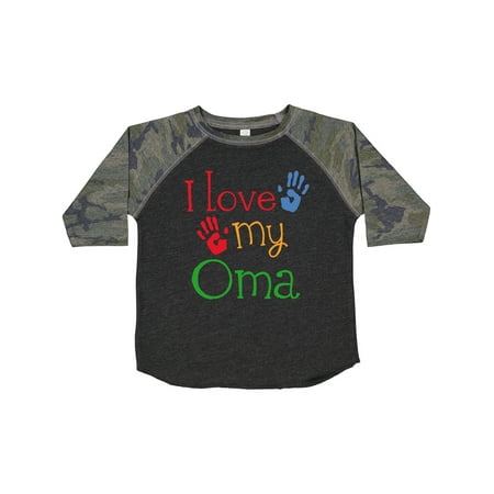 

Inktastic I Love My Oma Grandchild Gift Gift Toddler Boy or Toddler Girl T-Shirt