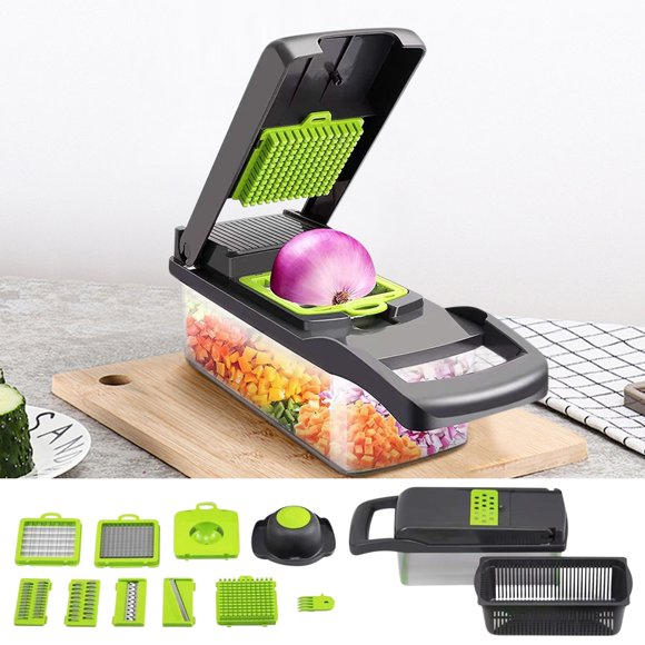 TopLLC Accessoires de Cuisine, Essentiels de Cuisine, Outils de Cuisine Coupe-Légumes Multifonctionnel Couramment Utilisé dans la Cuisine Domestique Déchiqueteuse a slicer