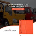 thumbnail image 4 of 4Pcs 18x18 inch Mesh Safety Flags Orange Warning Flag Bungee Safety Flag Good Visibk9164, 4 of 6